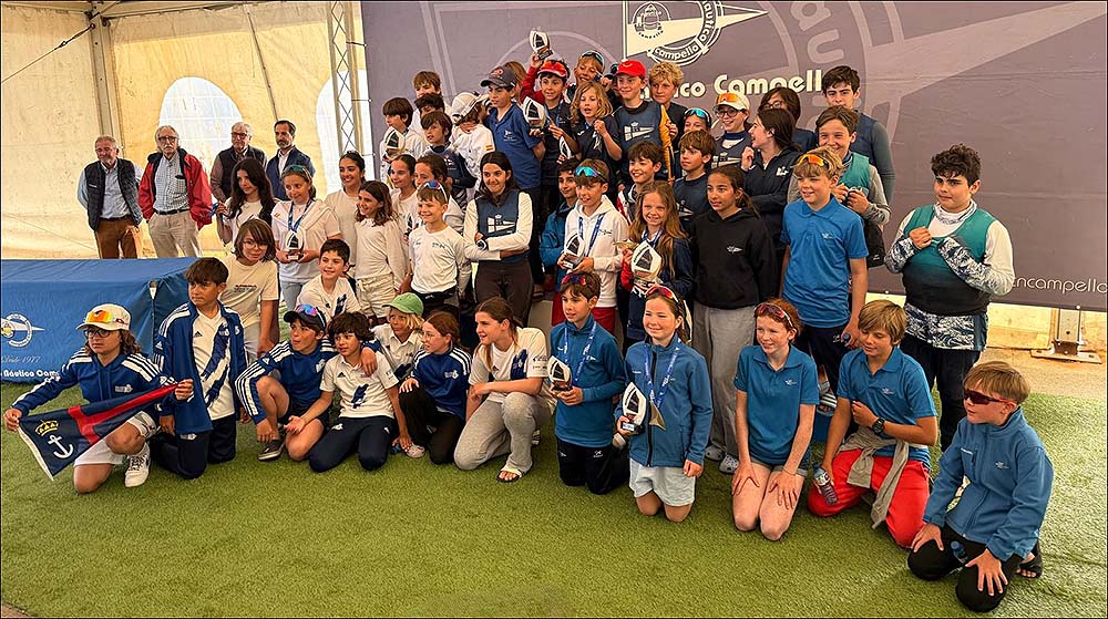 El equipo de Optimist B completa una sólida participación en el campeonato autonómico de Campello
