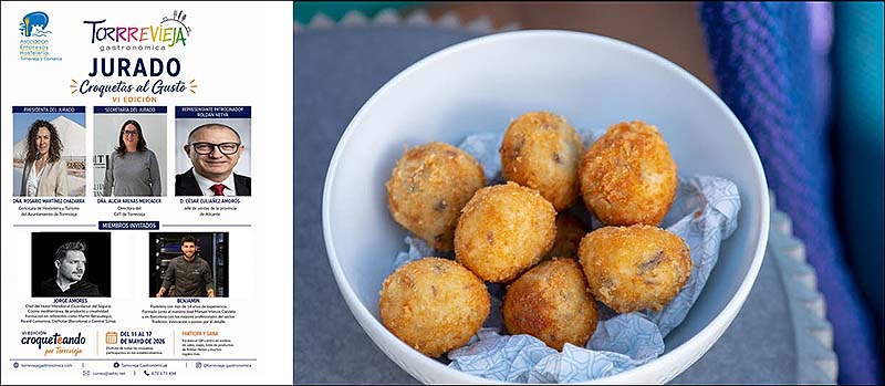Ya se conoce el jurado de “Croquetas al gusto”  VI Edición de “Croqueteando por Torrevieja”