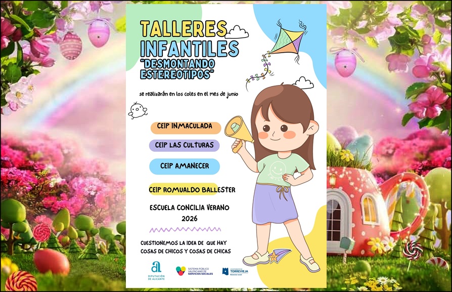 En junio se desarrollarán los talleres infantiles “Desmontando estereotipos” en los colegios del municipio