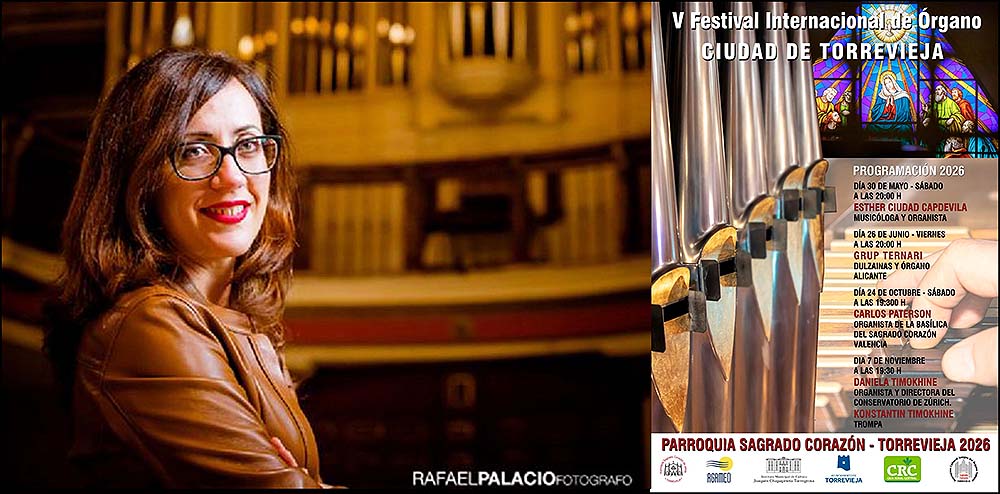 Comienza el V Festival Internacional de Órgano “Ciudad de Torrevieja” en la parroquia del Sagrado Corazón