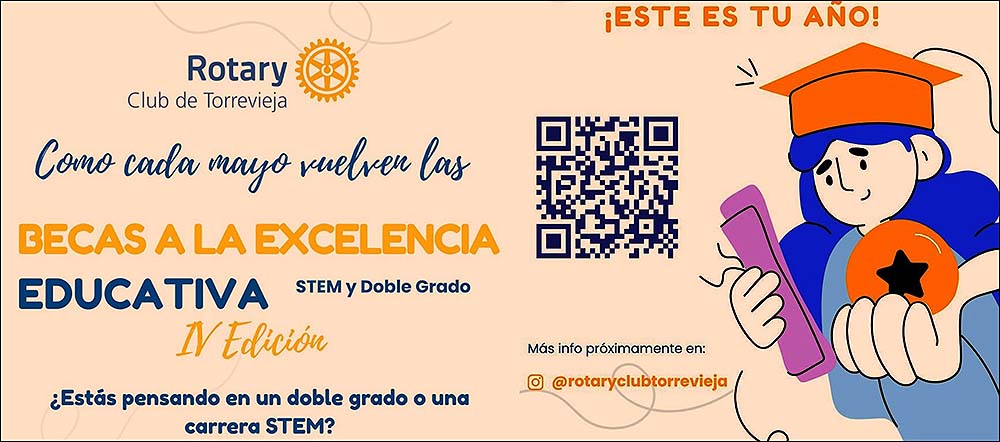 Convocadas las IV Becas Excelencia Académica de Rotary Club. Edición STEM y Doble Grado.