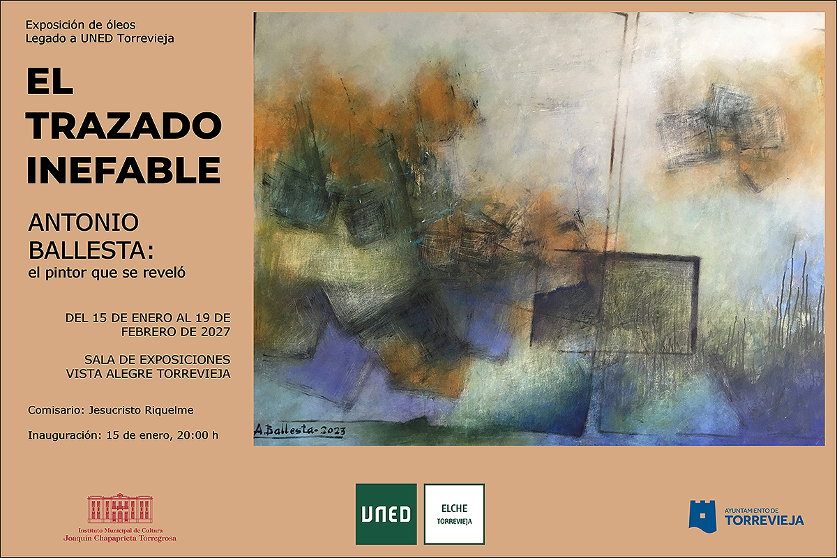 La Exposición “El trazado inefable”, de Antonio Ballesta, aplazada a enero de 1027 