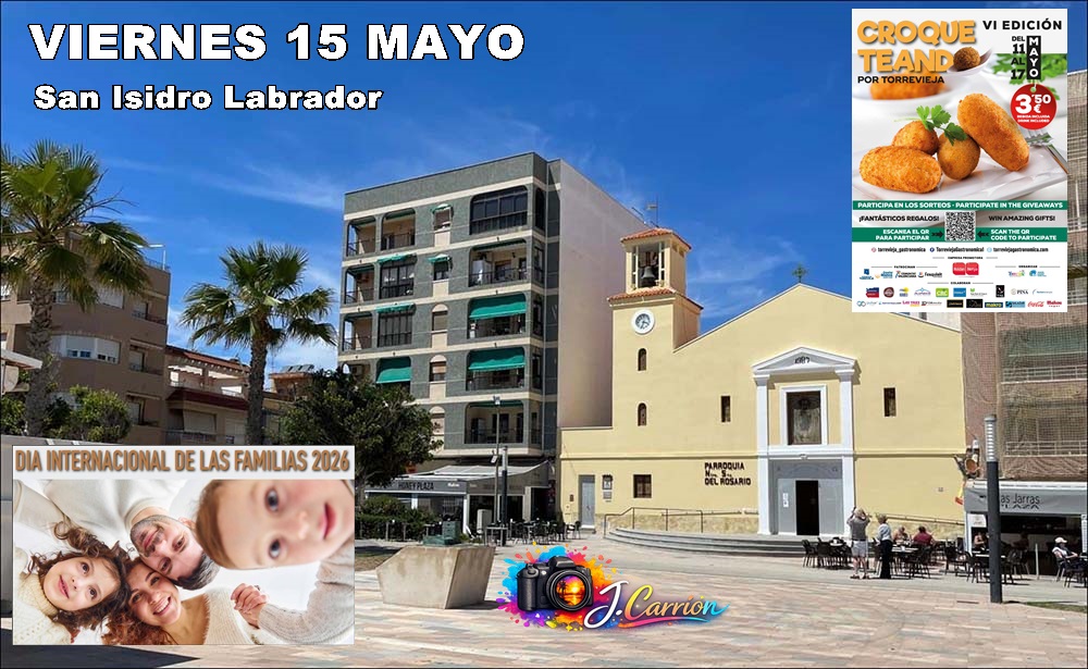 Agenda  fin de semana del 15 al 17 de mayo