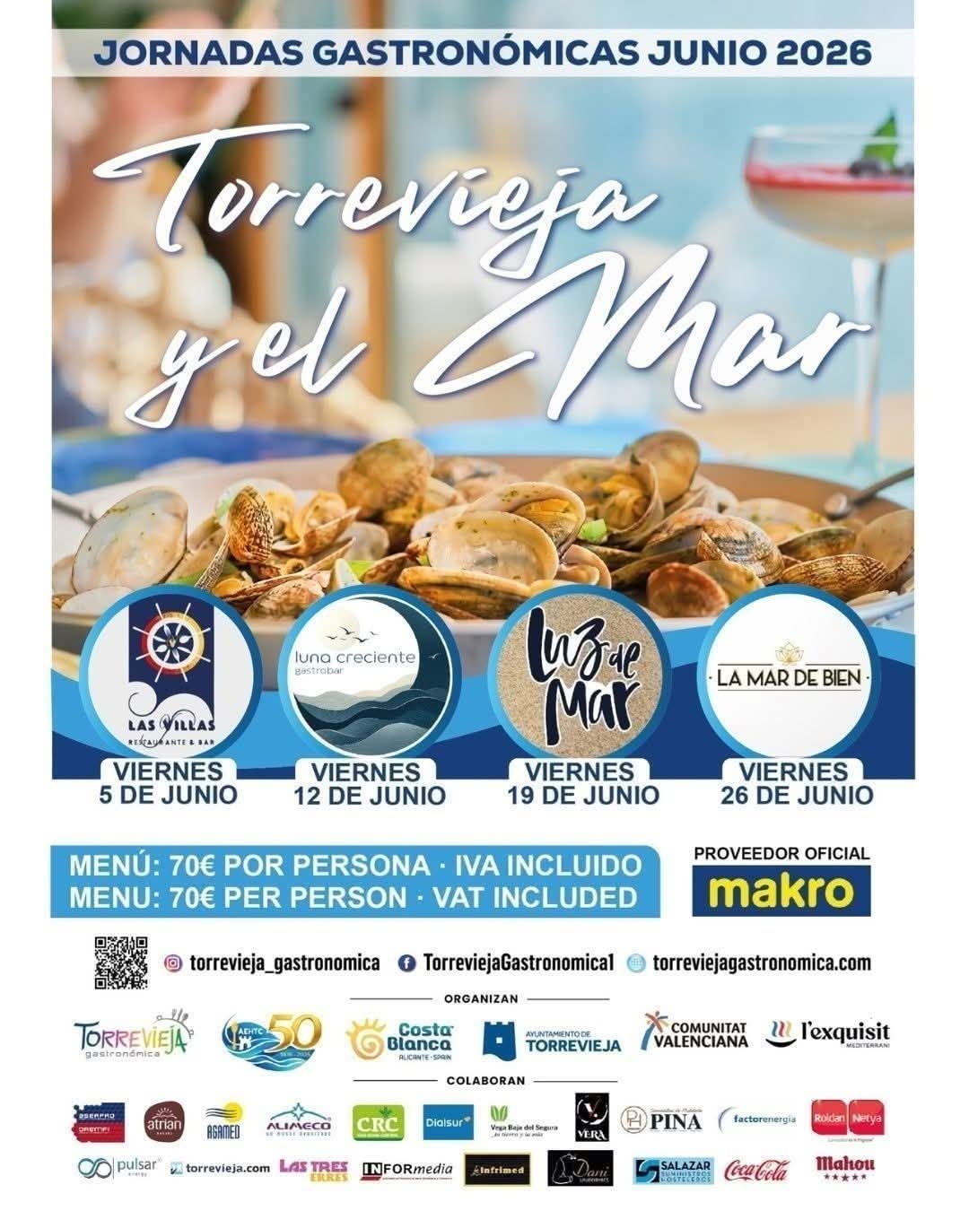 Jornadas Gastronómicas «Torrevieja y el Mar». Del 5 al 26 de junio