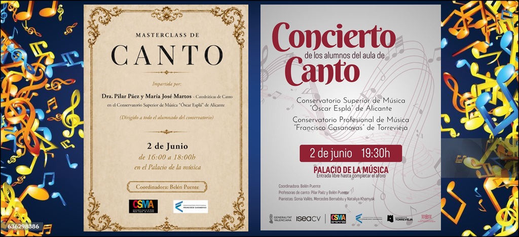 La voz, protagonista de una gran jornada musical en el Palacio de la Música de Torrevieja