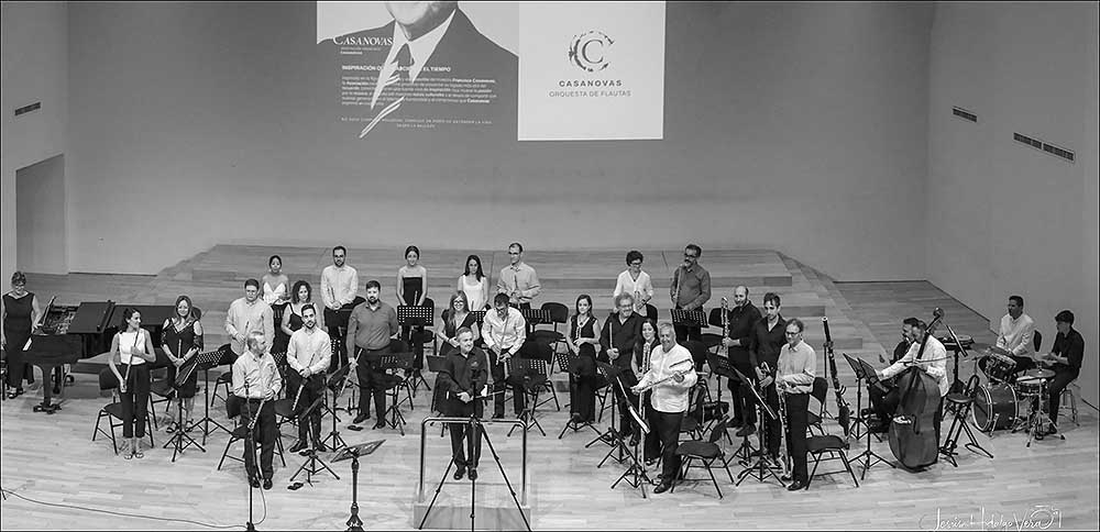 La Orquesta de Flautas Vasanovas prepara su concierto del Siglo de Oro de la Flauta y música de películas